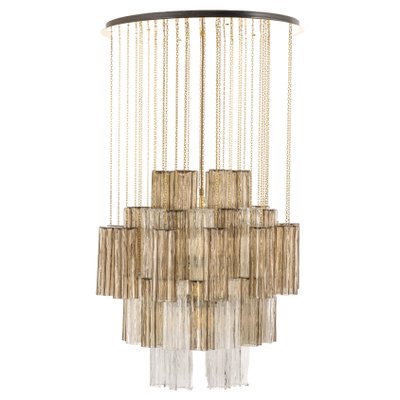 Large Tronchi Murano Glass Chandelier by Venini for Kalmar, Austria, 1960s-UGR-1301193