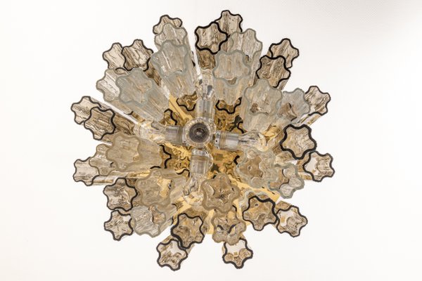 Large Tronchi Murano Glass Chandelier by Venini for Kalmar, Austria, 1960s-UGR-1301193