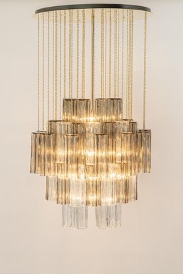 Large Tronchi Murano Glass Chandelier by Venini for Kalmar, Austria, 1960s-UGR-1301193