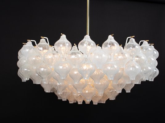 Large Tulipan Glass Chandelier from Kalmar, 1960s-UGR-1736575