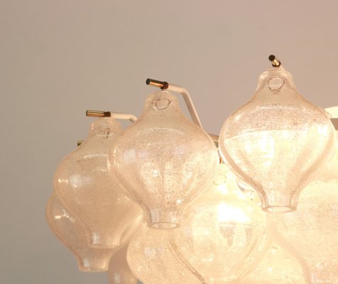 Large Tulipan Glass Chandelier from Kalmar, Austria, 1960s-UGR-1110875