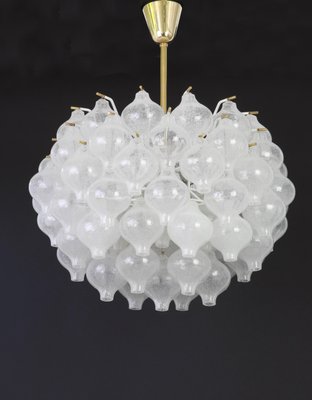 Large Tulipan Glass Chandelier from Kalmar, Austria, 1960s-UGR-1110875