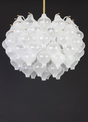 Large Tulipan Glass Chandelier from Kalmar, Austria, 1960s-UGR-1110875