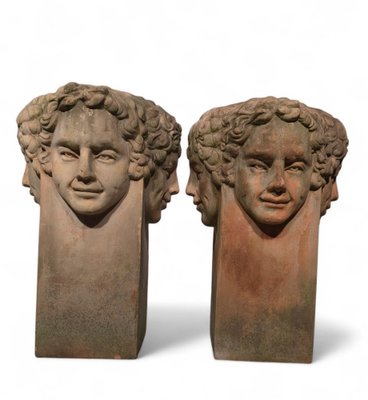 Large Tuscan Terracotta Planters, 1930s-FDW-2039632