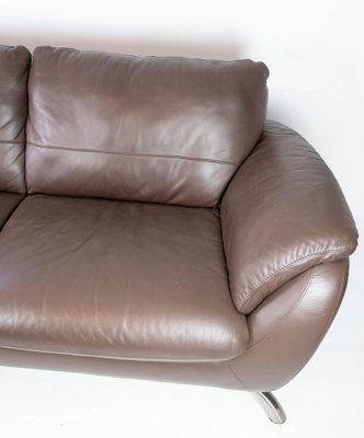 Large Two Seater Sofa in Brown Leather from Italsofa-UY-980688