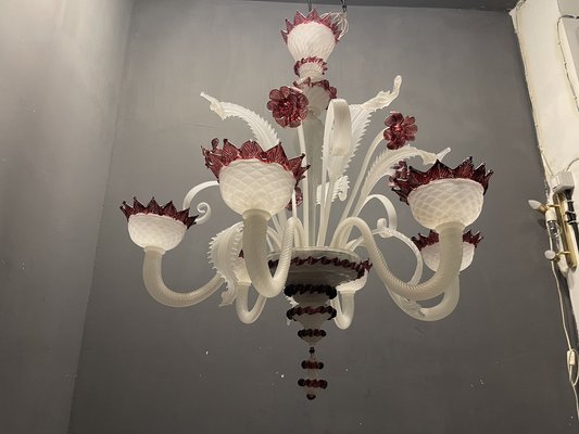 Large Venetian Glass Chandelier, 1970s-JJC-1721016