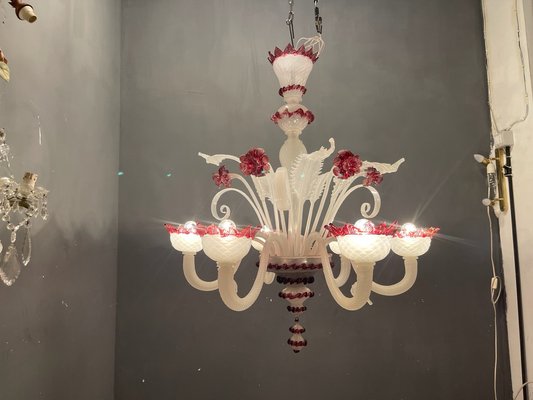 Large Venetian Glass Chandelier, 1970s-JJC-1721016