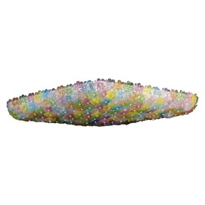 Large Venetian Multi-Colored Glass Flower Ceiling Light, 1960-MBH-1032373