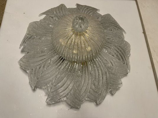 Large Venetian Murano Glass Flush Mount, 1960s-JJC-1384449