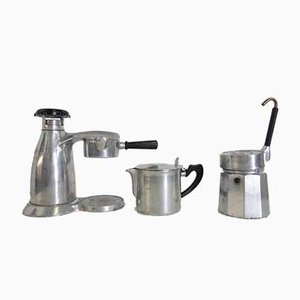 Large Vesuviana Coffee Pots or Cafetières from OMG, Italy, 1960s, Set of 3-KNM-951805