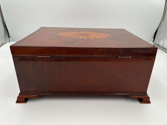 Large Victorian Box in Mahogany & Oak, England, 1840s-NNB-1399365