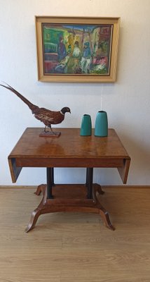 Large Victorian Style Adjustable Side Table, 1950s-ZEF-1757843