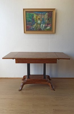 Large Victorian Style Adjustable Side Table, 1950s-ZEF-1757843