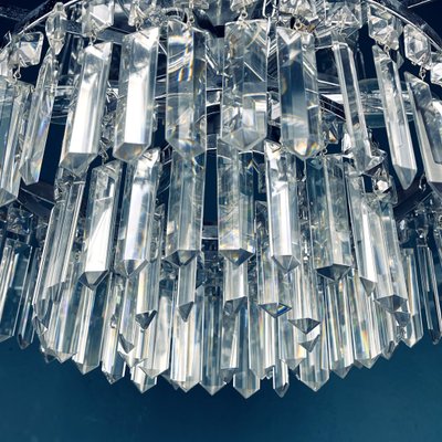 Large Vintage Crystal Chandelier from Sijaj Hrastnik, Yugoslavia, 1970s-WQC-1144148