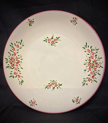 Large Vintage Faience Plate by M.B, 1950s-JZV-2041754