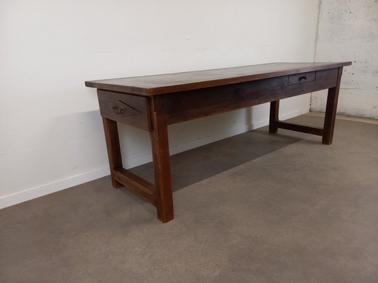 Large Vintage Farm Table, 1960s-TUK-2041364