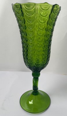 Large Vintage Handcrafted Murano Glass Chalice in the Style of Carlo Scarpa, 1950s-TKI-956056