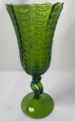 Large Vintage Handcrafted Murano Glass Chalice in the Style of Carlo Scarpa, 1950s-TKI-956056