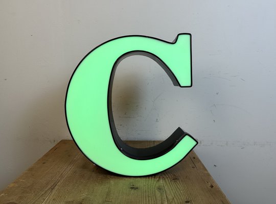 Large Vintage Illuminated Letter C, 1970s-CGF-1731833