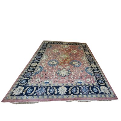 Large Vintage Indian Traditional Hand-Knotted Rug-TCS-1362304