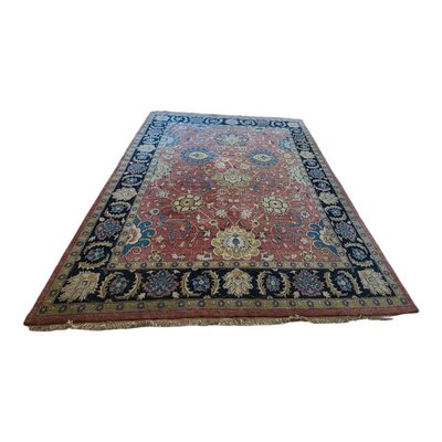 Large Vintage Indian Traditional Hand-Knotted Rug-TCS-1362304