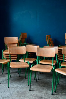 Large Vintage Industrial Stackable Chairs, Set of 30-AIU-2022944