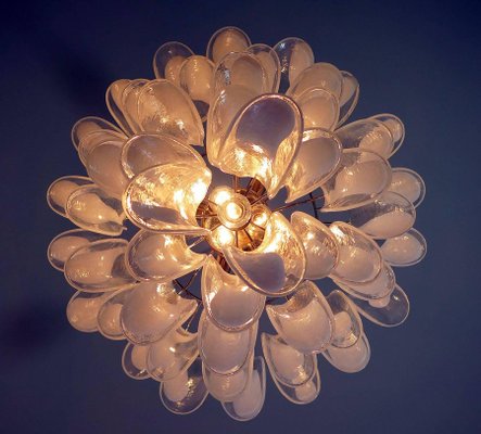 Large Vintage Italian Murano Chandelier with 52 Glass Petals, 1970s-MBH-1032731