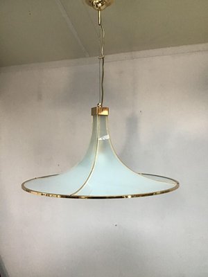 Large Vintage Italian Pendant Lamp in Murano Glass from Fontana Arte-SU-632310