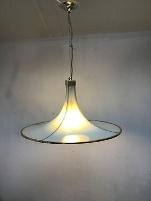 Large Vintage Italian Pendant Lamp in Murano Glass from Fontana Arte-SU-632310