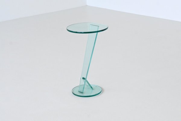 Large Vintage Italian Side Table in Glass by Tonelli Nicchio, 1988-BXV-2021494