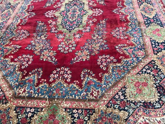 Large Vintage Kirman Style Rug, 1940s-YMM-1801604