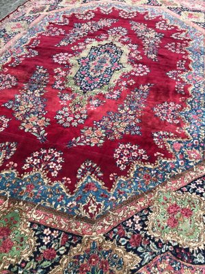 Large Vintage Kirman Style Rug, 1940s-YMM-1801604