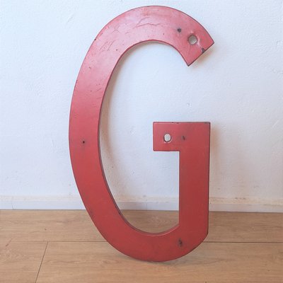 Large Vintage Metal Letter, 1950s-WK-2020121