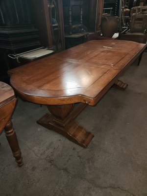 Large Vintage Oak Monastery Table, 1970s-HJH-2014858