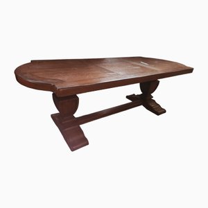 Large Vintage Oak Monastery Table, 1970s-HJH-2014858