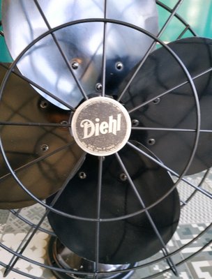 Large Vintage Oscillating Table Fan from Diehl, USA, 1930s-QUC-982587