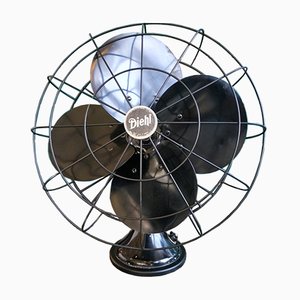 Large Vintage Oscillating Table Fan from Diehl, USA, 1930s-QUC-982587