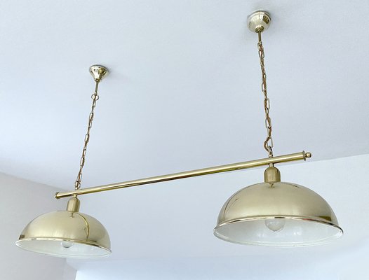 Large Vintage Pendant Light in Brass, 1960s-GUT-2036710