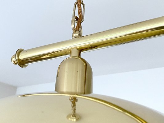 Large Vintage Pendant Light in Brass, 1960s-GUT-2036710