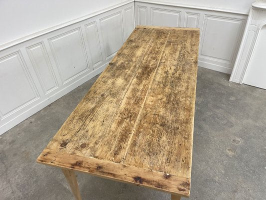 Large Vintage Pine Table, 1940s-PB-2039176