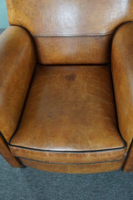 Large Vintage Sheep Leather Chairs, Set of 2-HPP-1796176