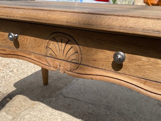 Large Vintage Table in Carved Oak, 1890s-ZYJ-2022661