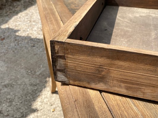 Large Vintage Table in Carved Oak, 1890s-ZYJ-2022661