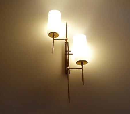 Large Vintage Wall Lights from Lunel, 1960s, Set of 2-GUT-2027974