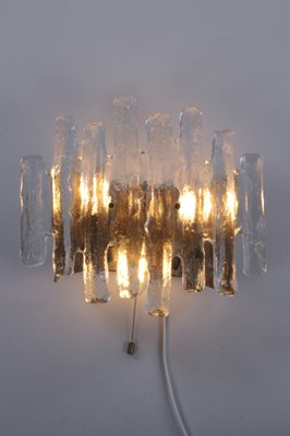 Large Wall Lamp with Ice Glass Made by J.T. Kalmar,1960s-EZZ-1323839