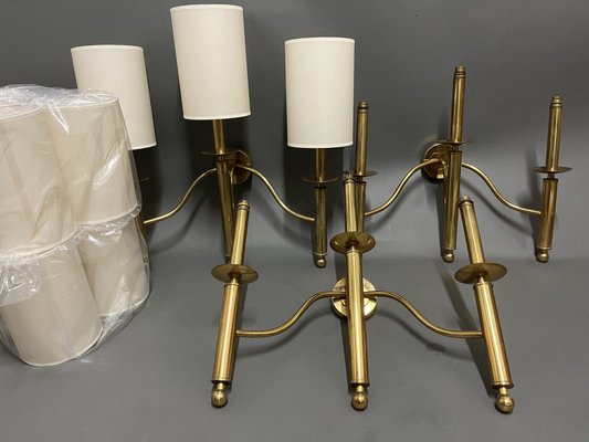 Large Wall Lights from Maison Roche, 1970s, Set of 3-EK-1773186