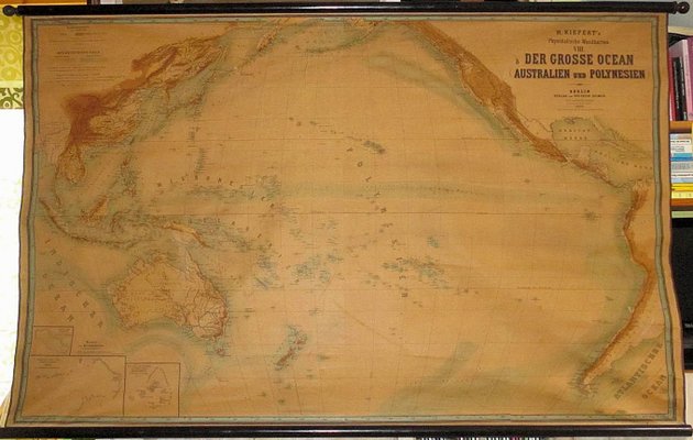 Large Wall Map by Heinrich Kiepert for Lithographische Anstalt Leopold Kraatz, 1886-VA-572623