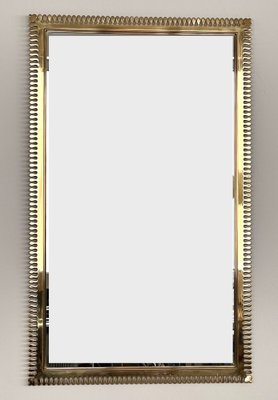 Large Wall Mirror in Brass from Vereinigte Werkstätten München, 1970s-VNE-1804376