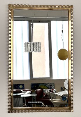 Large Wall Mirror in Brass from Vereinigte Werkstätten München, 1970s-VNE-1804376