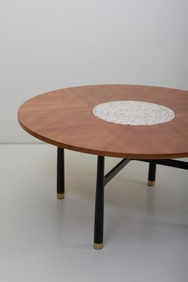 Large Walnut and Terrazzo Marble Table by Harvey Probber, 1960s-SFD-631561